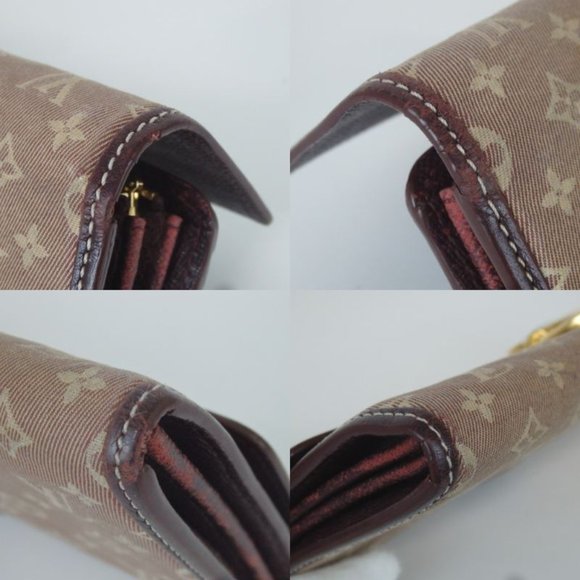 Authentic LOUIS VUITTON M63008 Ideal Portefeiulle Sarah purse canvas - Picture 8 of 9